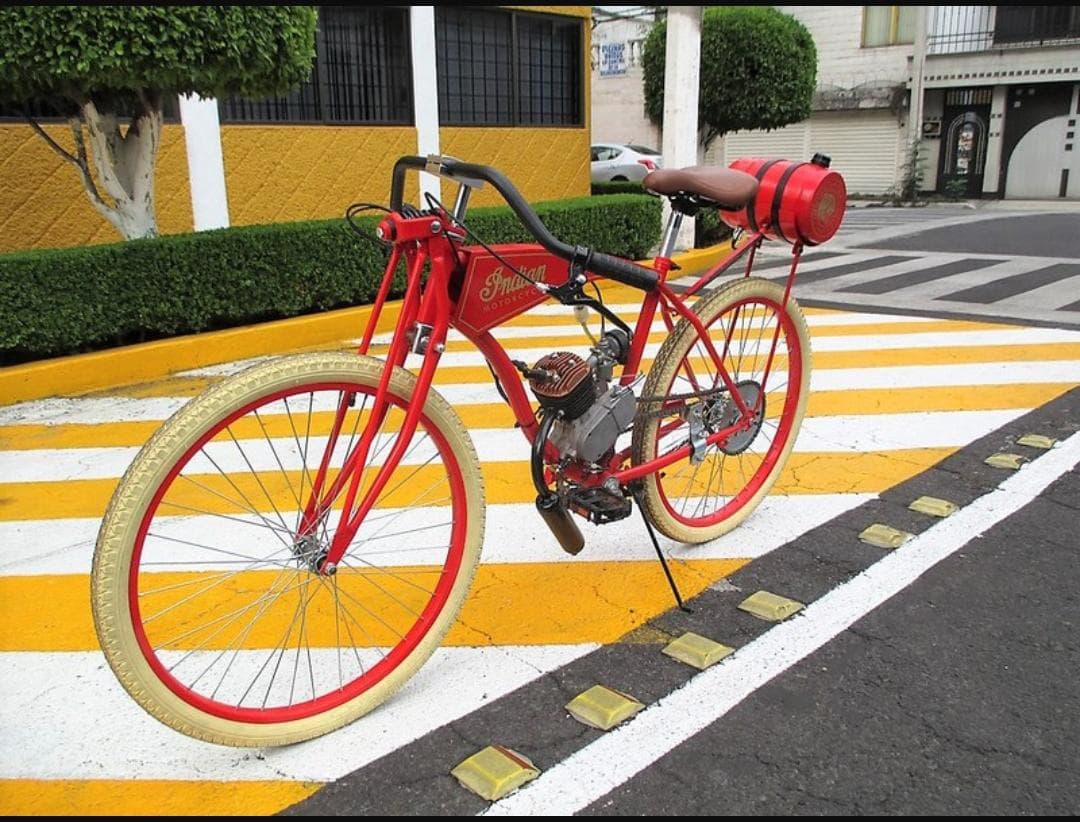 BICIMOTO INDIAN 1901 (REPLICA) NUEVA 80CC RODADA 26 — foto 1