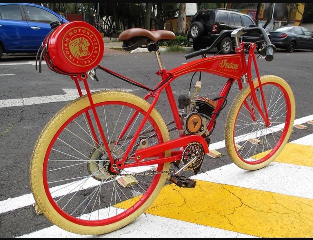 BICIMOTO INDIAN 1901 (REPLICA) NUEVA 80CC RODADA 26 — foto 2