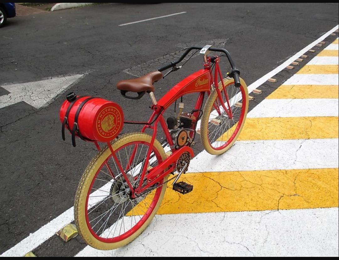 BICIMOTO INDIAN 1901 (REPLICA) NUEVA 80CC RODADA 26 — foto 3