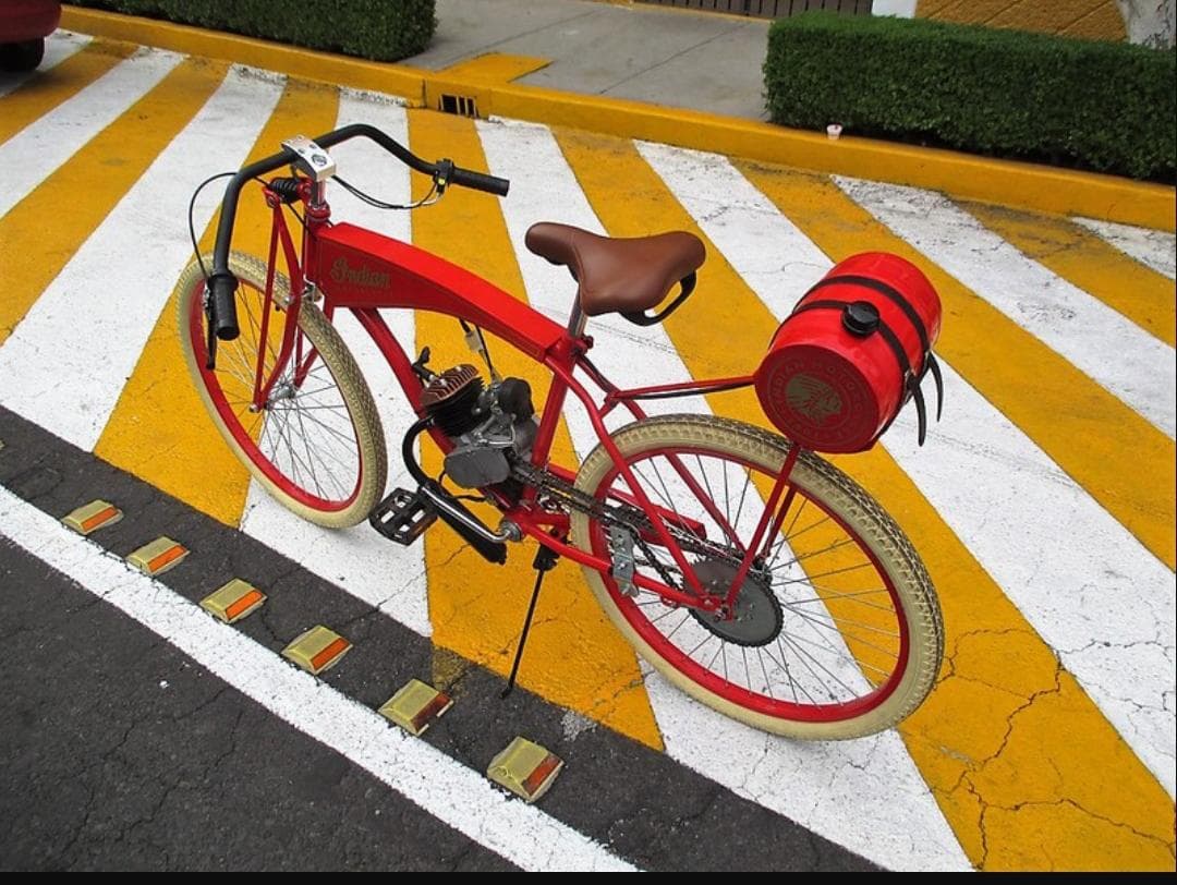 BICIMOTO INDIAN 1901 (REPLICA) NUEVA 80CC RODADA 26 — foto 4