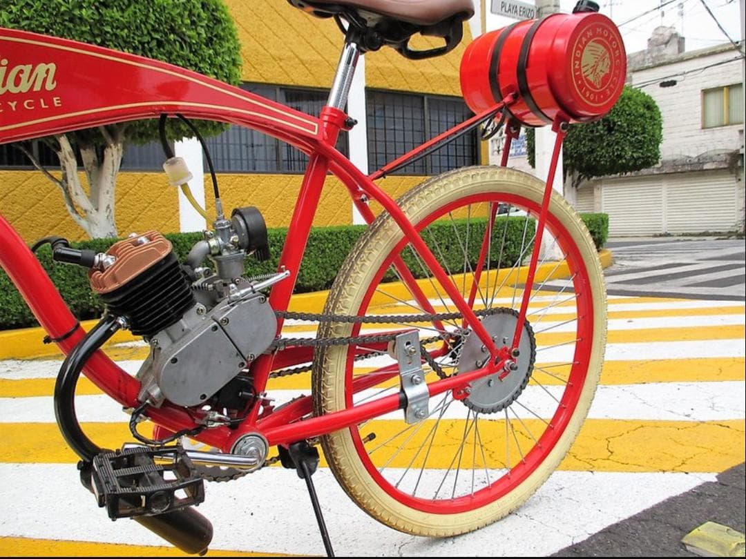 BICIMOTO INDIAN 1901 (REPLICA) NUEVA 80CC RODADA 26 — foto 6