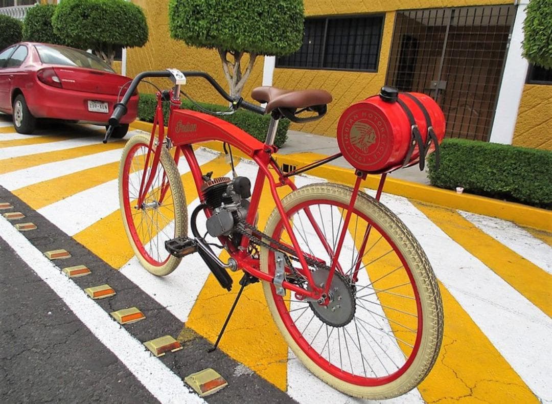 BICIMOTO INDIAN 1901 (REPLICA) NUEVA 80CC RODADA 26 — foto 8