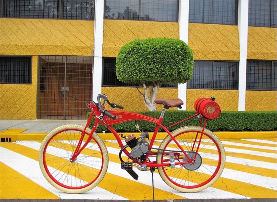 BICIMOTO INDIAN 1901 (REPLICA) NUEVA 80CC RODADA 26 — foto 9