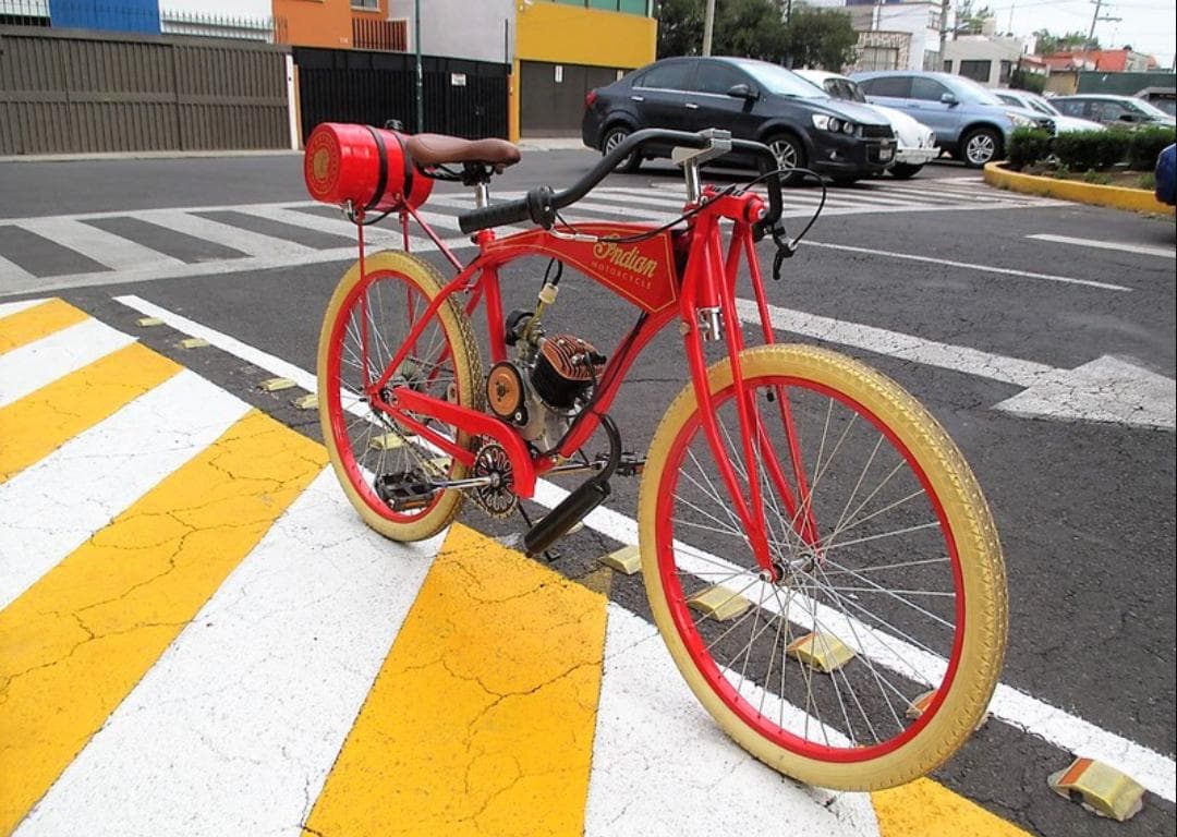 BICIMOTO INDIAN 1901 (REPLICA) NUEVA 80CC RODADA 26 — foto 11