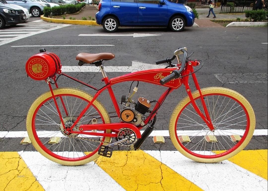 BICIMOTO INDIAN 1901 (REPLICA) NUEVA 80CC RODADA 26 — foto 12